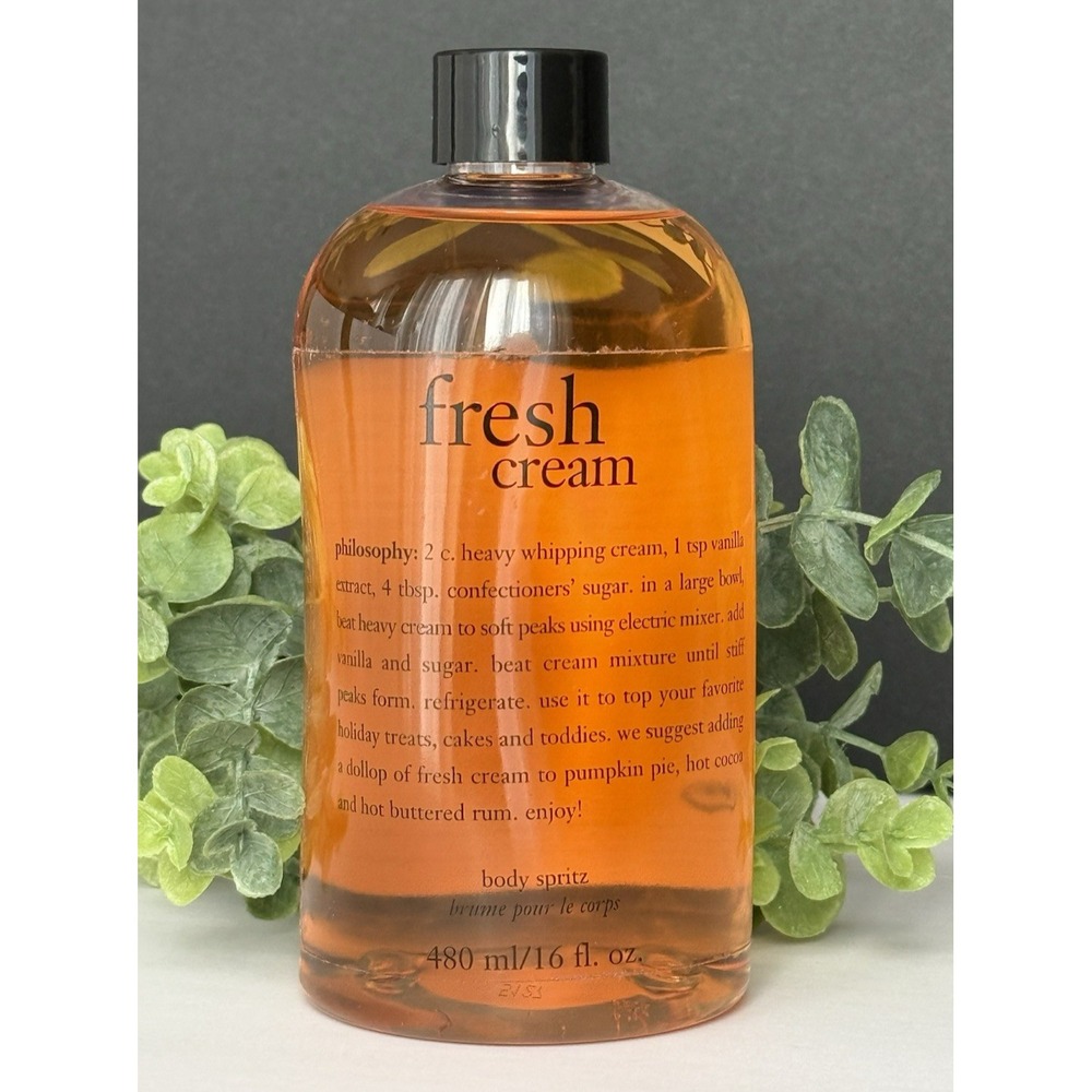 Philosophy FRESH CREAM Body Spritz 480 mL/ 16‎ fl oz, Sealed No Pump